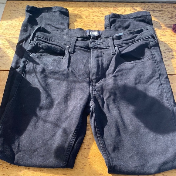 PAIGE Denim - Paige black stretchy black jeans size 29